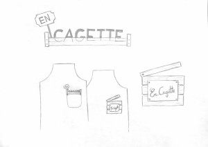 Recherche logo boutique bio "La Cagette"